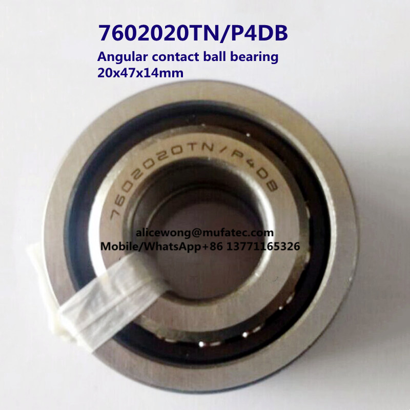 7602020TN/P4DB angular contact ball bearing 20x47x14mm