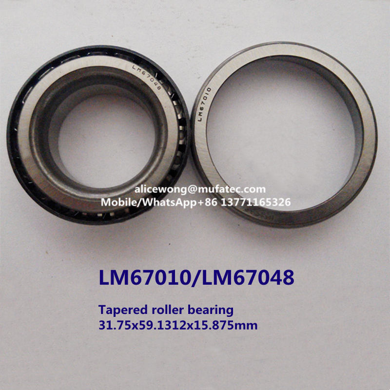 LM67010/LM67048 automotive bearing tapered roller bearing 31.75*59.1312*15.875mm