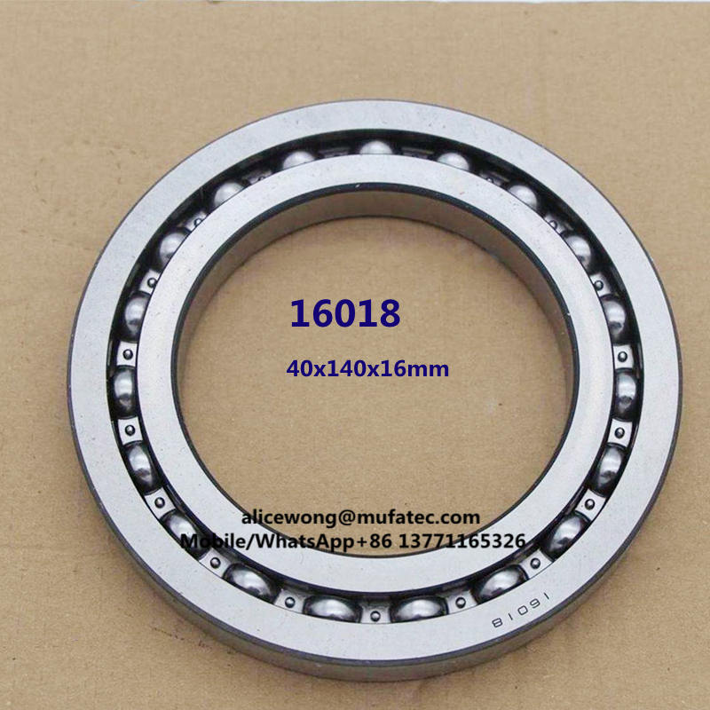 16018 Open Type Deep Groove Ball Bearing 90*140*16mm, 16018 bearing