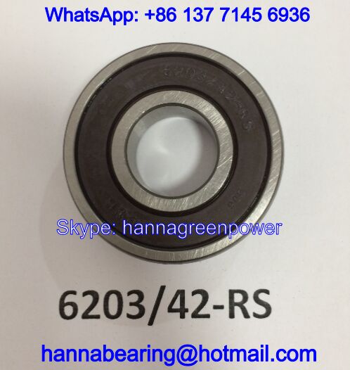6203/42-RS / 6203/42-2RS Deep Groove Ball Bearings 17x42x12mm