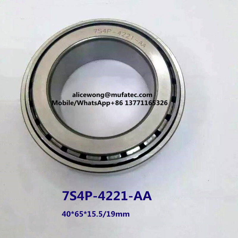 7S4P-4221-AA auto transmission bearing taper roller bearing 40*65*15.5/19mm