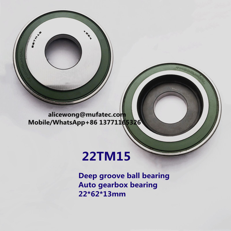 22TM15 auto gearbox bearing deep groove ball bearing 22*62*12/13mm