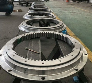 Slewing ball bearing ring I.1100.32.00.C for lifting equipment