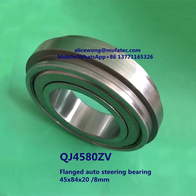 QJ4580ZV Cadillac auto steering bearing four point contact ball bearing 45*84*20/8mm