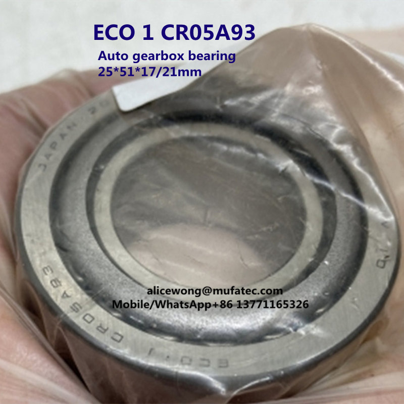 CR05B93 auto gear box bearing taper roller bearing 25*51*17/21mm