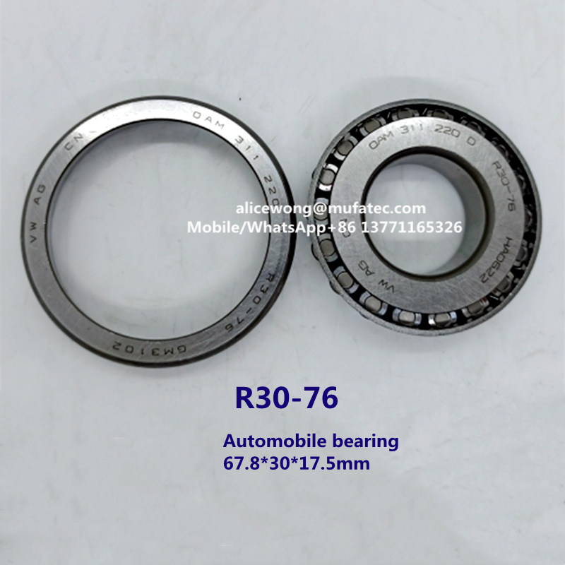 R30-76 automotive bearing taper roller bearing 30*67.8*17.5mm