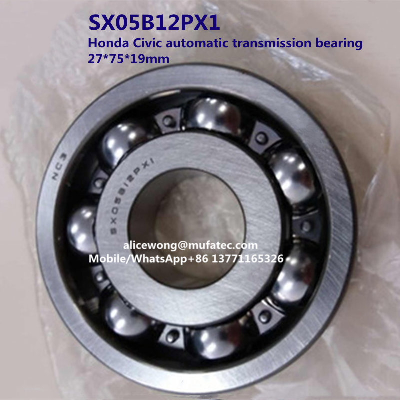 SX05B12PX1 automatic transmission bearing special ball bearing for car 27*75*19mm