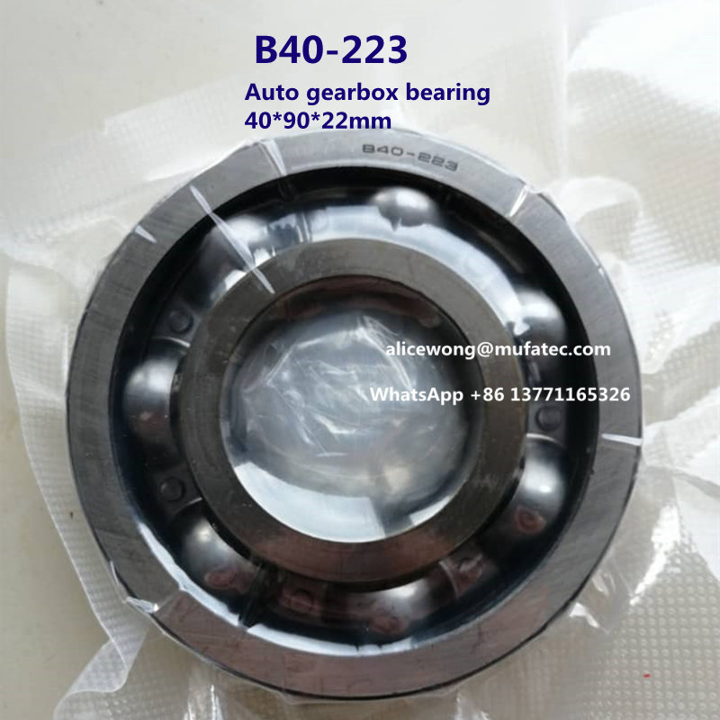 B40223 Auto Gearbox Bearing Deep Groove Ball Bearing 40*90*22mm, B40