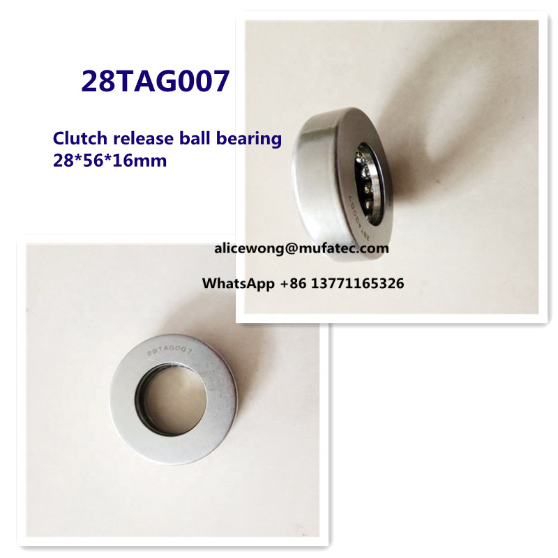 28TAG007 auto bearing clutch release bearing thrust ball bearing 28*56*16mm