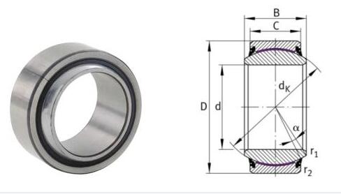 GE80-UK-2RS Spherical Plain Bearing (Size:80x120x55mm)