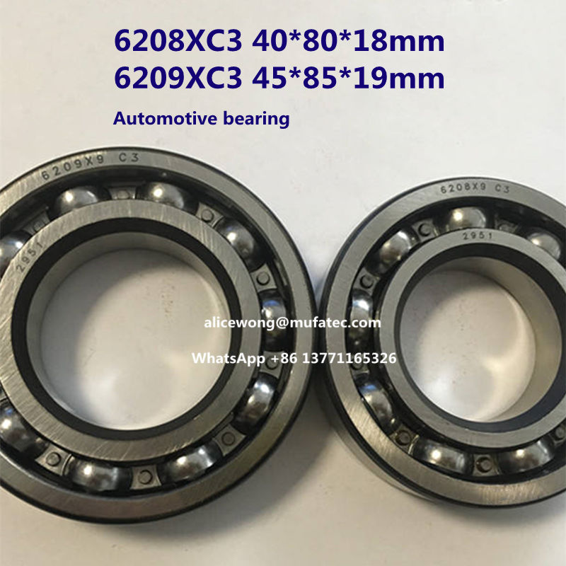 6208X9 C3 deep groove ball bearing for automotive bearing 40*80*18mm