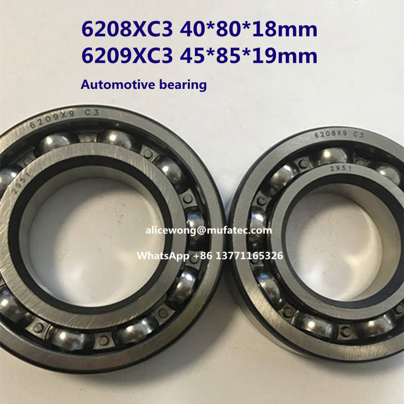 6208X9 C3 Deep Groove Ball Bearing For Automotive Bearing 40*80*18mm
