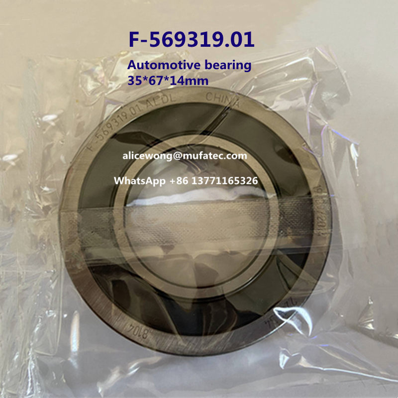 F569319.01 Automotive Bearing Double Row Rubber Seals Ball Bearings 35