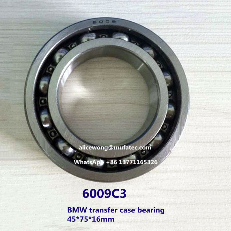 6009 C3 BMW Transfer Case Bearing Gearbox Bearing 45*75*16mm, 6009 C3