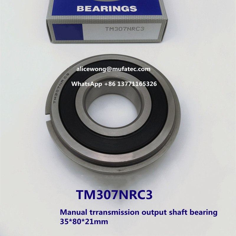 TM307 TM307NRC3 manual transmission output shaft bearing special bearing with snap ring 35*80*21mm