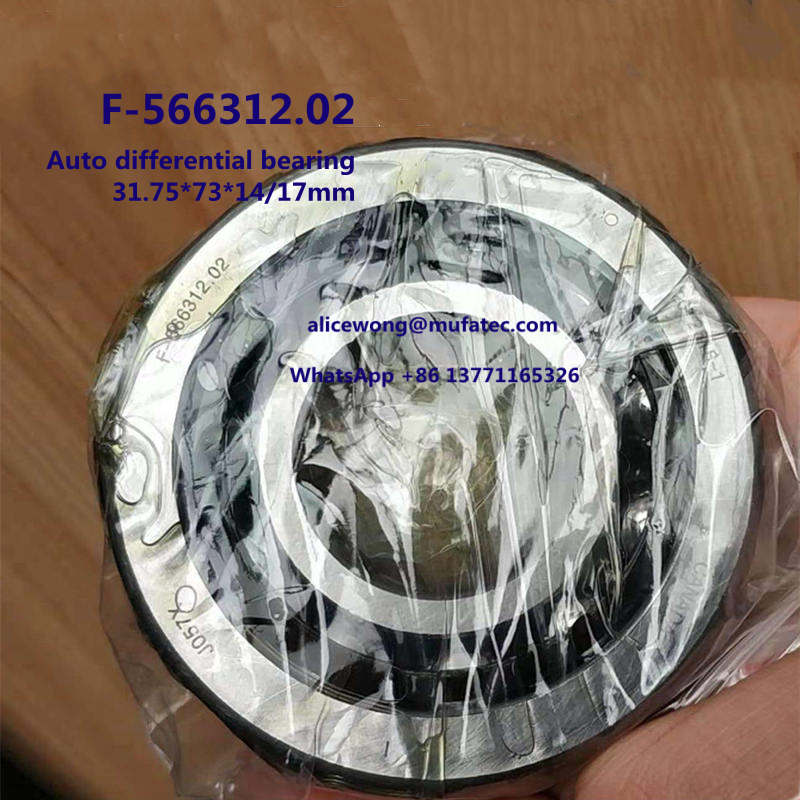 F-566312.02 auto differential bearing angular contact ball bearing 31.75*73*14/17mm