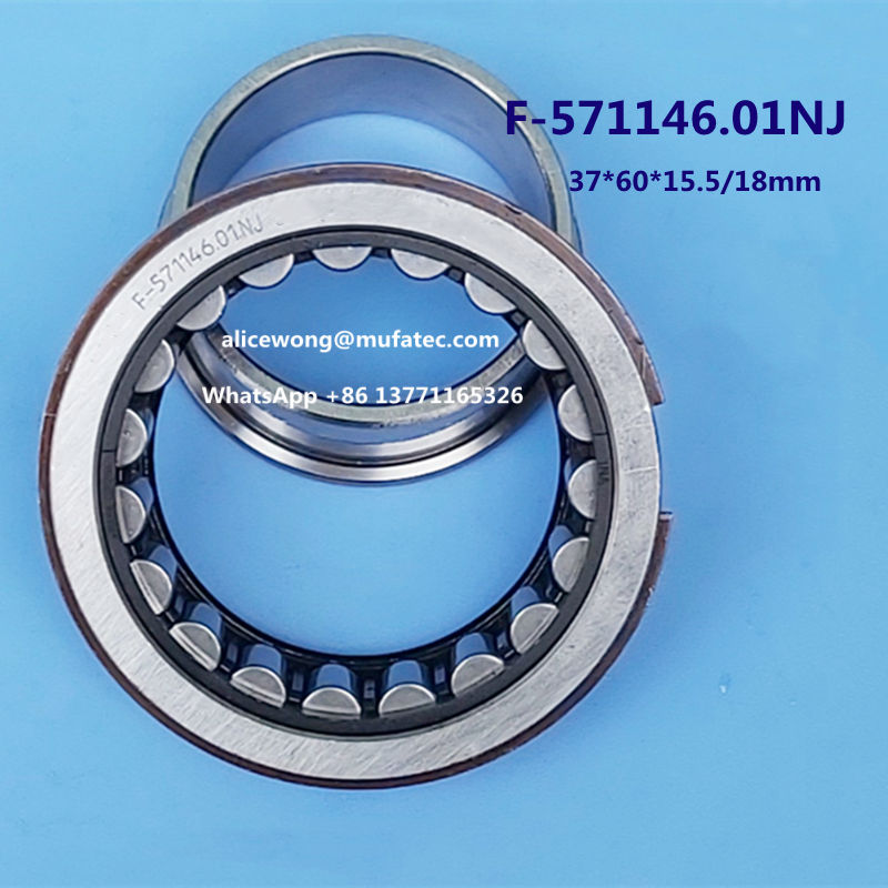 F-571146 auto bearing cylindrical roller bearing with inner ring 37*60*15.5/18mm