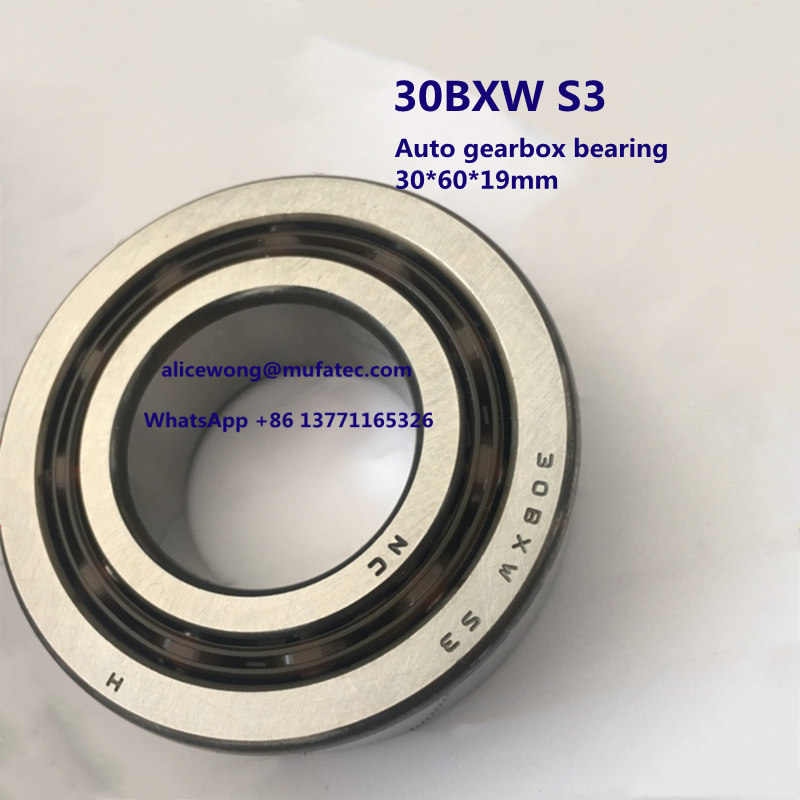 30BXW S3 automotive gearbox bearing high precision nylon cage ball bearing 30*60*19mm