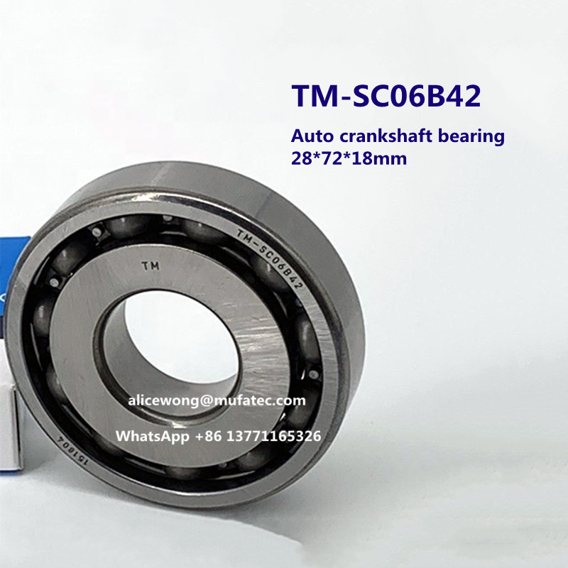TM-SC06B42 auto gearbox bearing cranksahft bearing 28*72*18mm