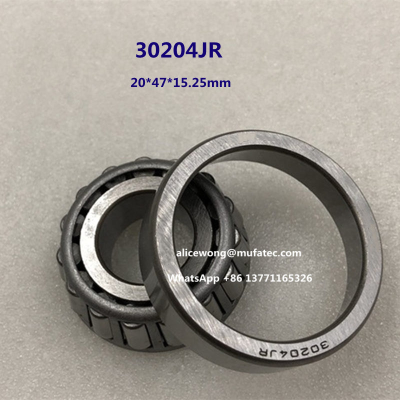 30204JR auto bearing taper roller bearing 25*52*15mm