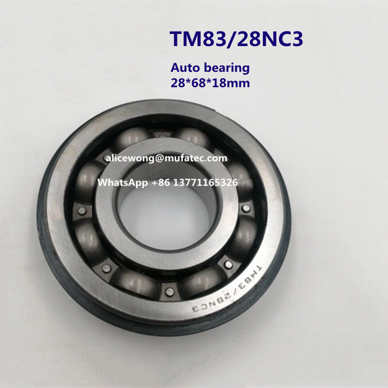 TM83/28NC3 auto bearing auto repairing & maintenance bearings ball bearing with snap ring 28*68*18mm