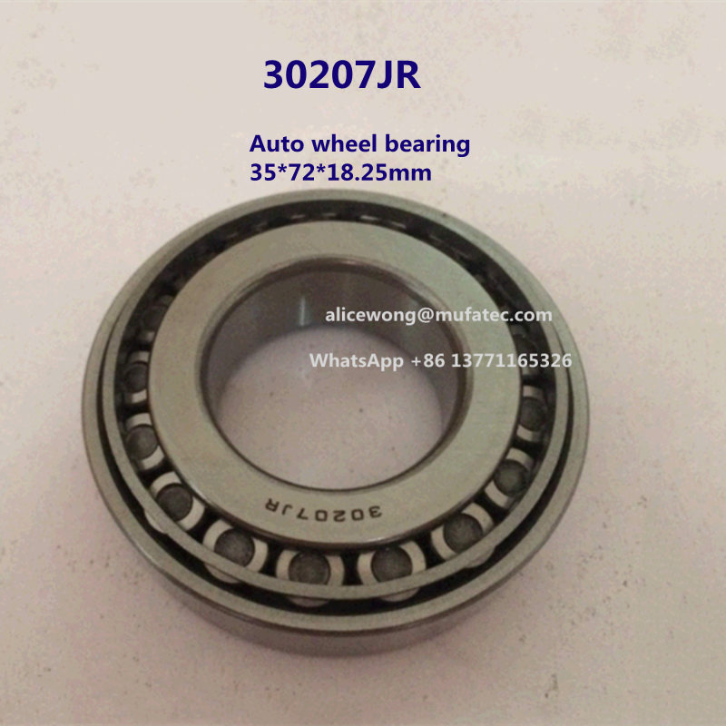 30207JR auto wheel bearing taper roller bearing 35*72*18.25mm