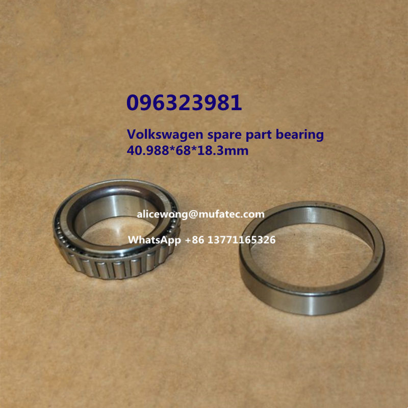 096323981 Volkswagen spare part bearing special taper roller bearing 40.988*68*18.3mm