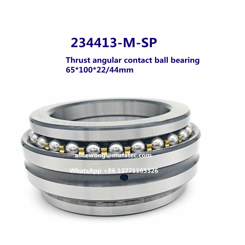 234413MSP Thrust Angular Contact Ball Bearing Brass Cage Bearing 65