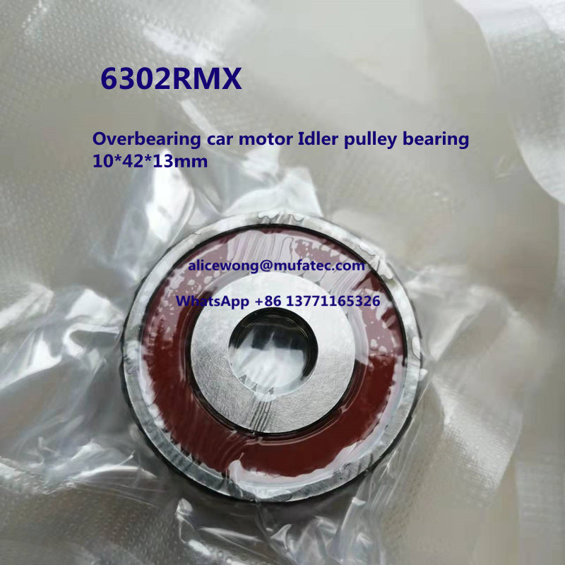6302RMX overbearing car motor idler pulley bearing 10*42*13mm