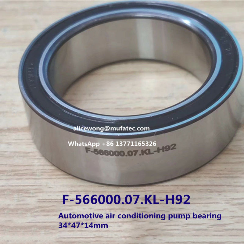 F-566000.07 F-566000.07.KL-H92 automobile air conditioning pump bearing 34*47*14mm