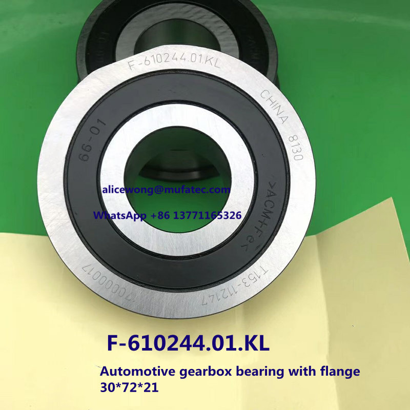 F-610244 F-610244.01.KL auto bearing flanged ball bearing 30*72*21mm