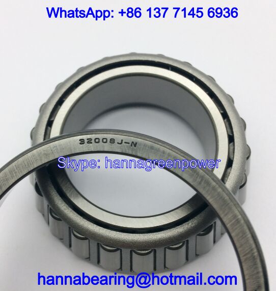 32008J-N Auto Bearings / Tapered Roller Bearings 40x68x19mm