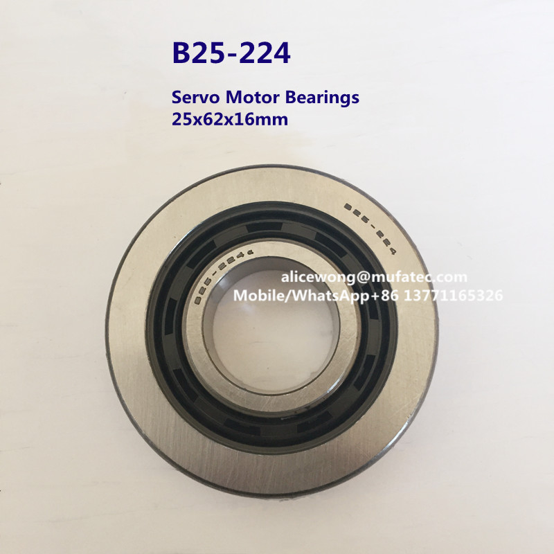 B25-224 ceramic balls Fanuc servo motor bearing high speed hybrid ceramic bearings 25*62*16mm