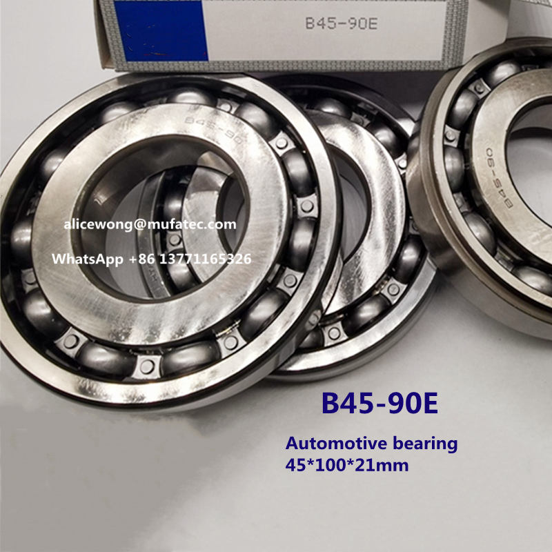 B45-90E B45-90 automotive bearing open deep groove ball bearing for automobile 45*100*17.9/21mm