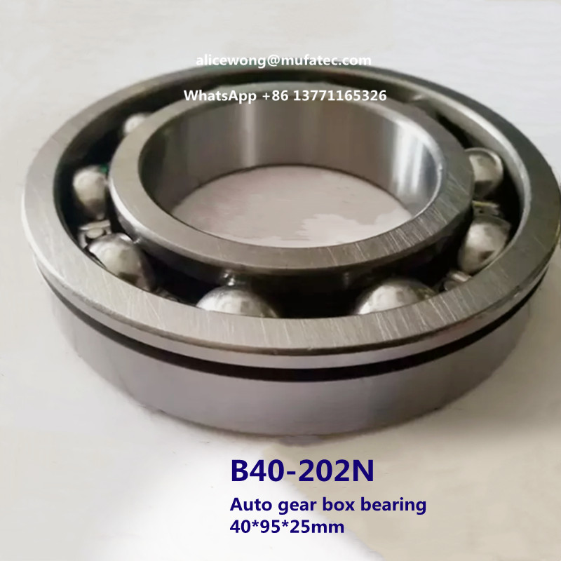 B40-202N auto gear box bearing ball bearing with snap ring 45*95*25mm