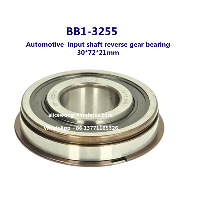 BB1-3255 automotive input shaft reverse gearbx bearing with snap ring 30*72*21mm
