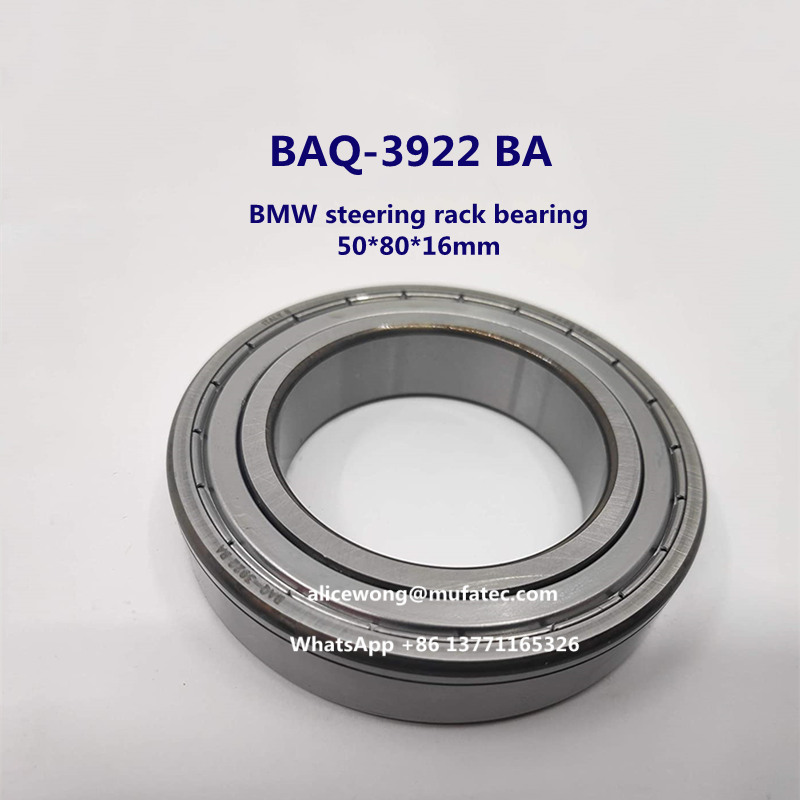 BAQ-3922 BA BMW automotive steering bearing angular contact ball bearing 50*80*16mm