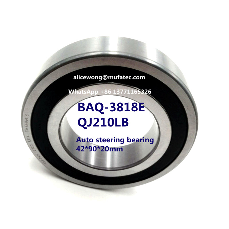 BAQ-3818E QJ210LB automotive steering rack bearing angular contact ball bearing 42*90*20mm