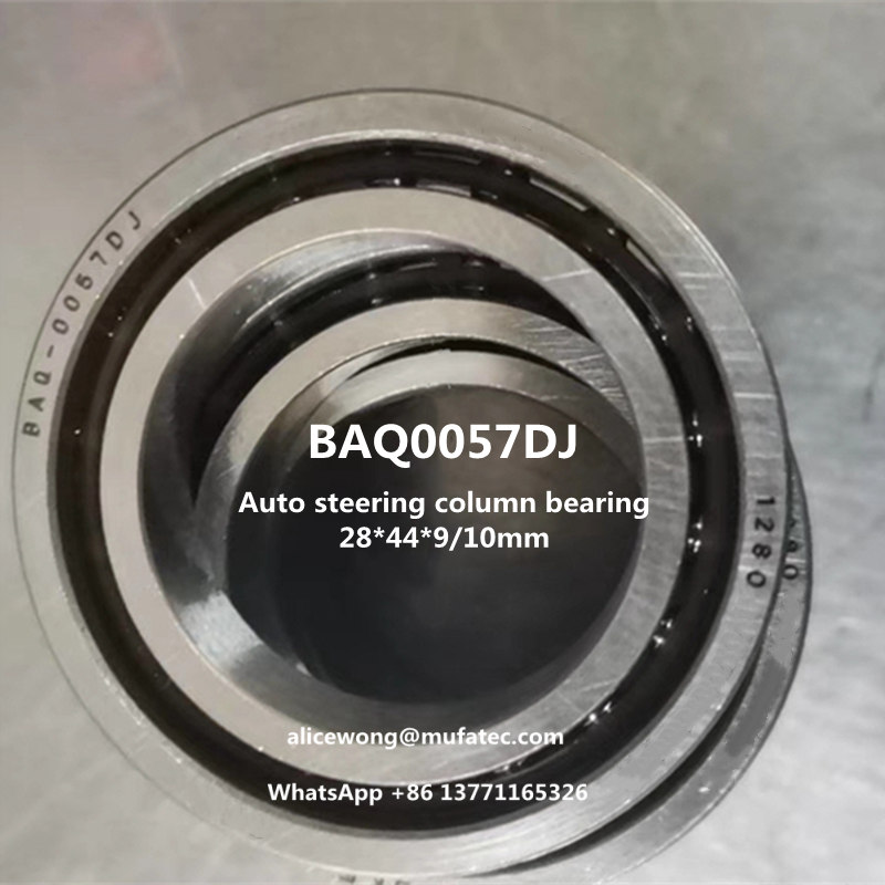 BAQ-0057 DJ automotive steering bearing angular contact ball bearing 28*44*9/10mm