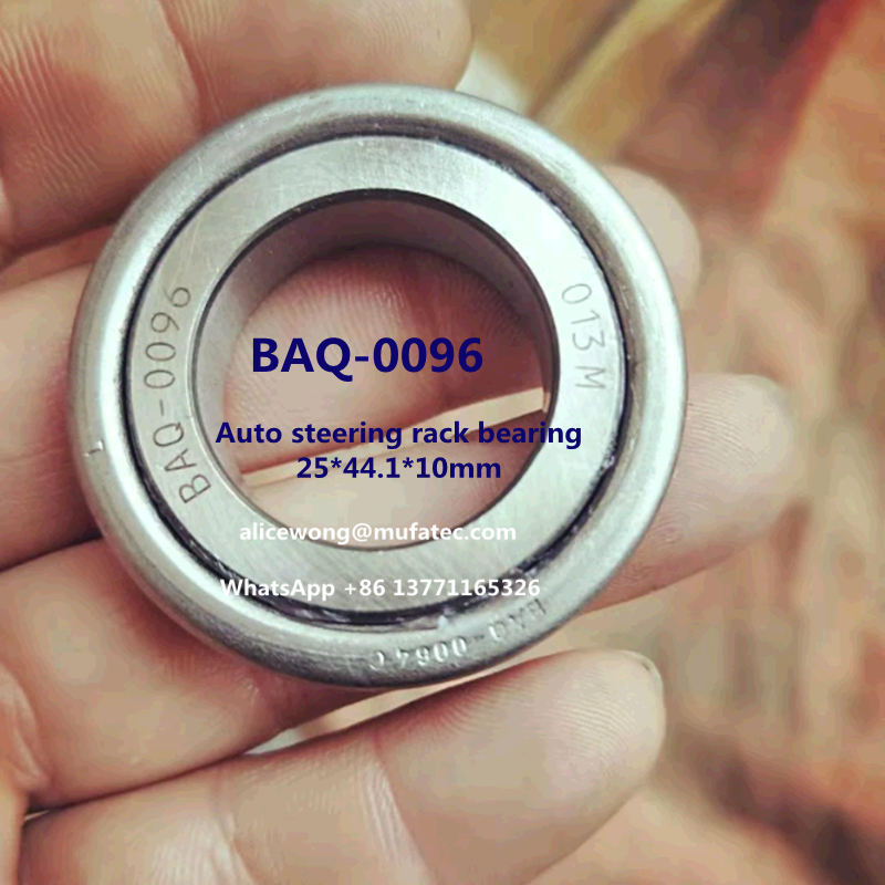 BAQ-0096 auto steering bearing angular contact ball bearing 25*44.1*10mm