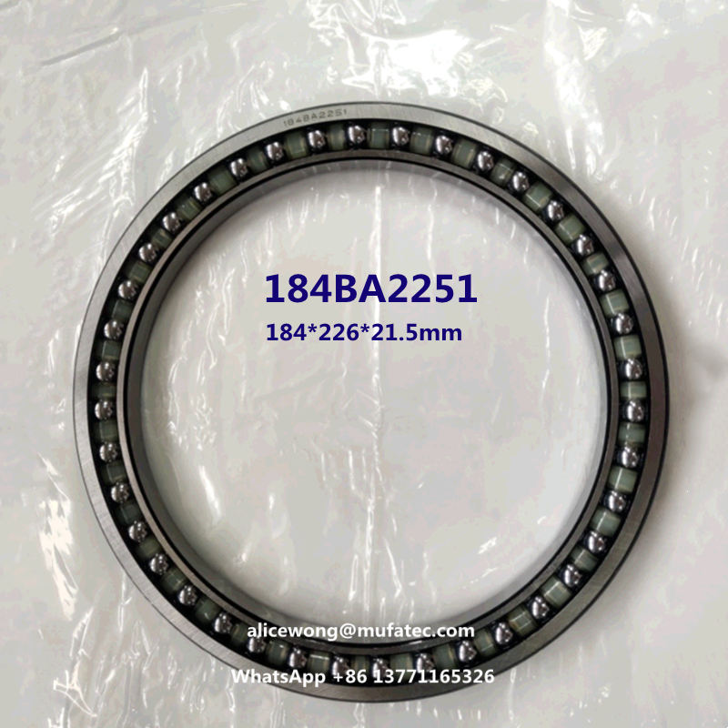 184BA2251 excavator bearing thin section angular contact ball bearing 184*226*19mm