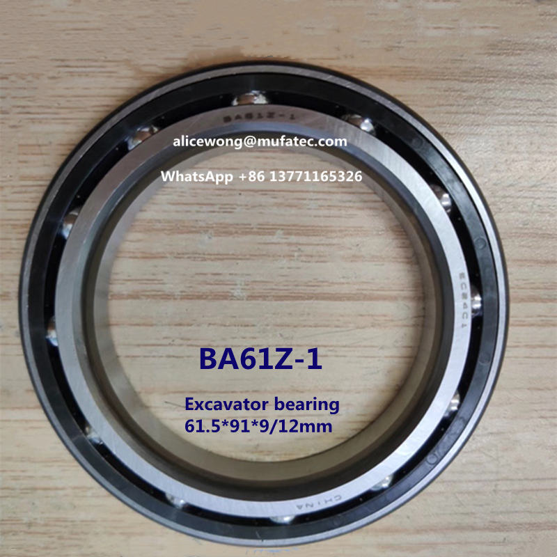 BA61Z-1 excavator bearing thin section deep groove ball bearing 61.5*91*9/12mm