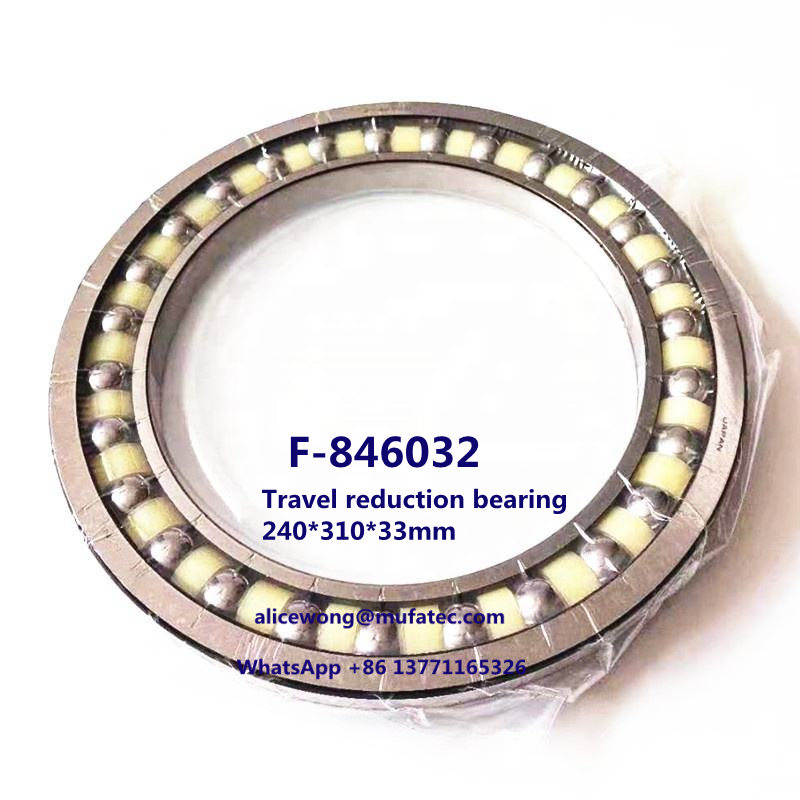 F-846032 excavator travel reduction bearing thin section angular contact ball bearing 240*310*33mm