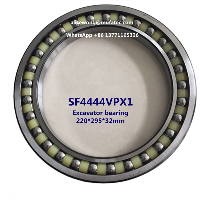 SF4444 VPX1 excavator bearing thin section angular contact ball bearing 220*295*32mm