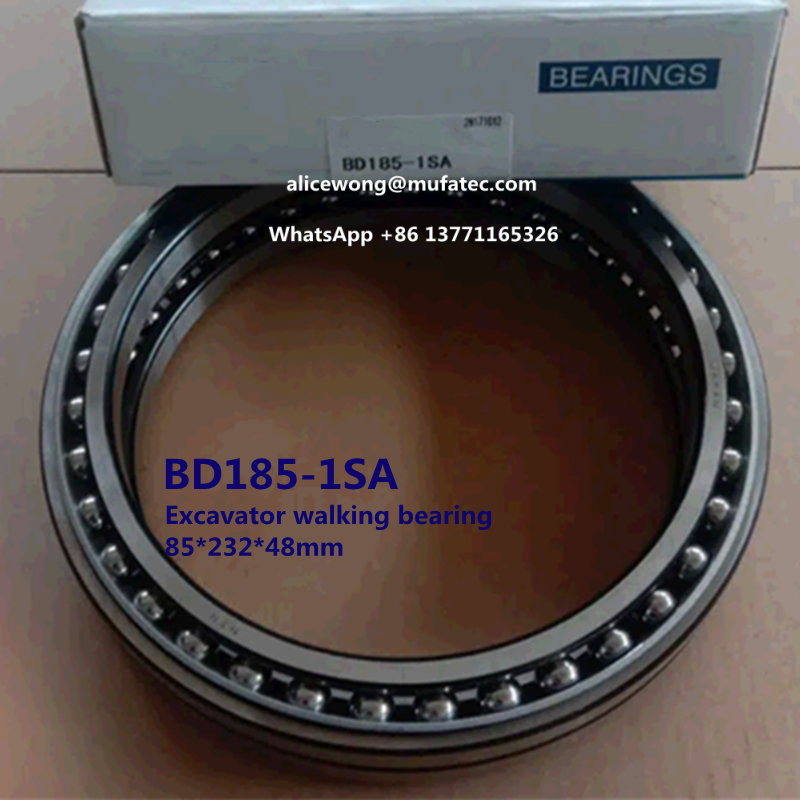 BD185-1SA excavator bearing thin section angular contact ball bearing 185*232*48mm