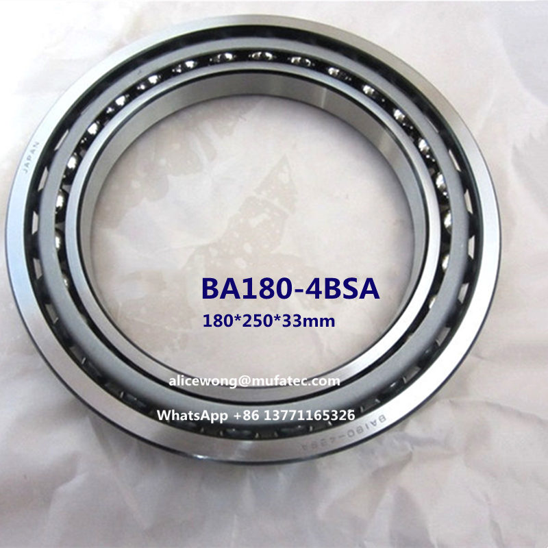 BA180-4BSA BA180-4 excavator bearing angular contact ball bearing 180*250*33mm