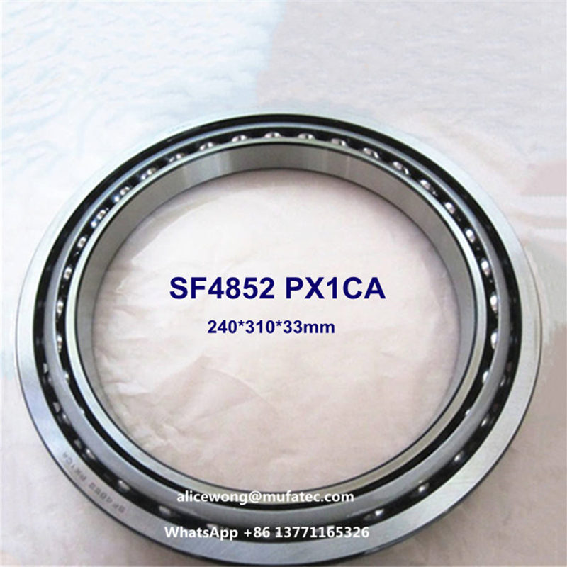 SF4852 PX1CA excavator bearing thin section angular contact ball bearing 240*310*33mm