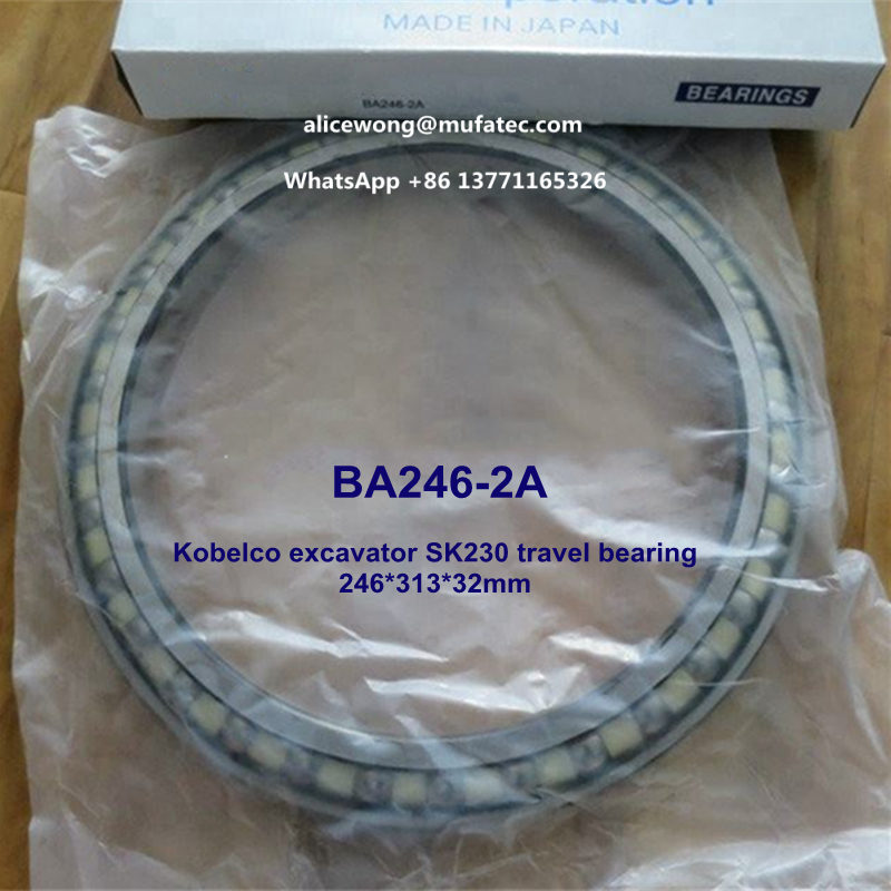 BA246-2A Kobelco excavator large travel bearing angular contact ball bearing 246*313*32mm