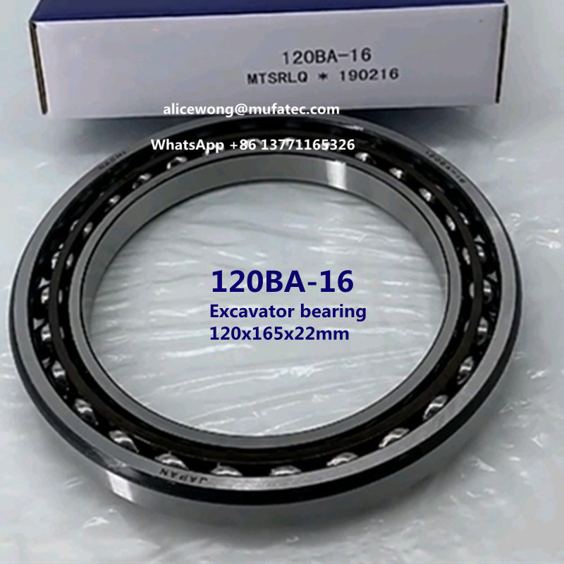 120BA16 excavator bearing angular contact ball bearing 120*165*22mm