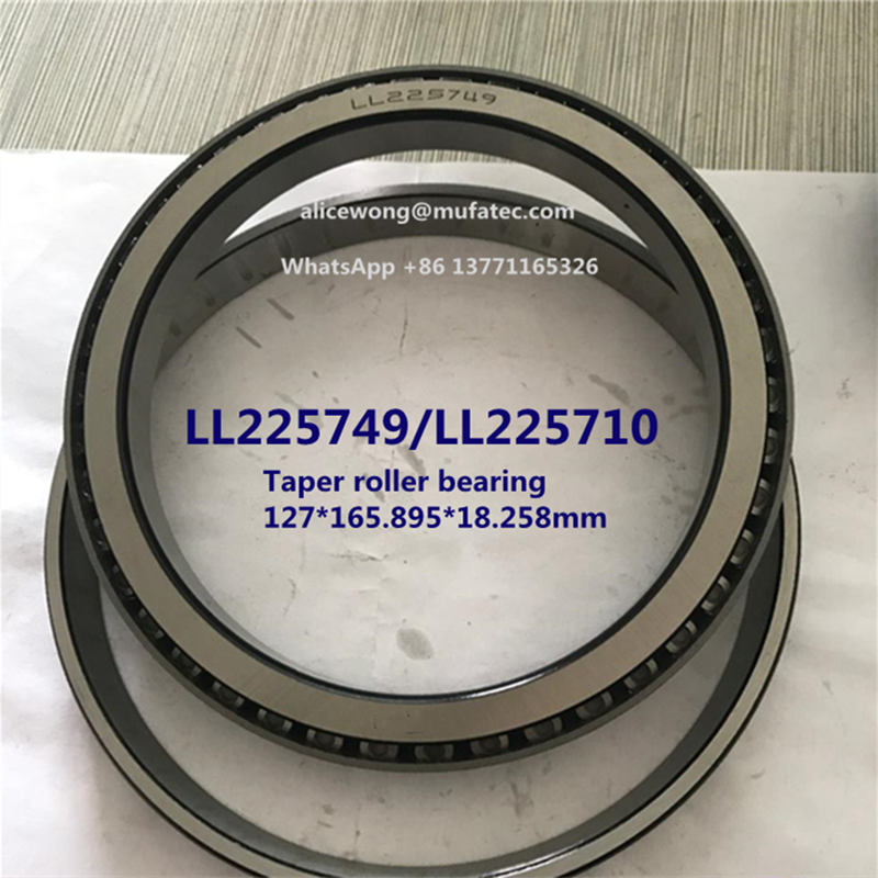LL225749/LL225710 LL225749/10 excavator bearing taper roller bearing 127*165.895*18.258mm